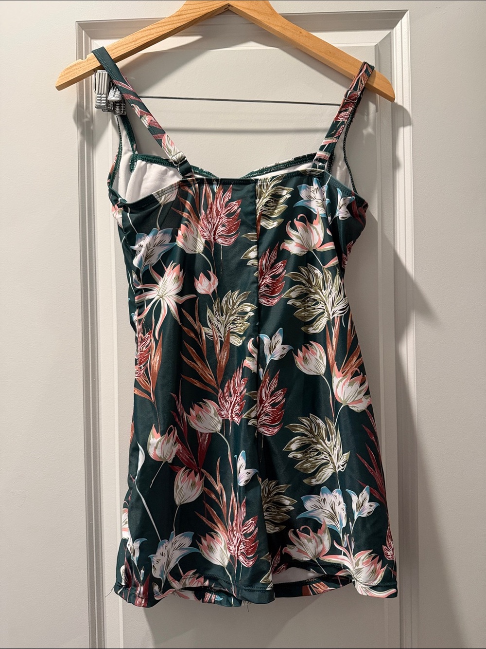 Floral Ruched Romper Swimsuit - Picture 2 of 10